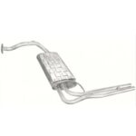 Глушник Honda Civic 87-91 1.6, 1.6i SDN (09.113 Polmostrow)