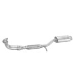 Труба прийомна Hyundai Pony 89-92 1.5 (10.22 Polmostrow, алюмінійована сталь)