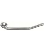 Труба прийомна VW Golf II 1.6TD (30.340 Polmostrow, алюмінійована сталь)