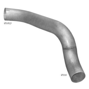Труба середня IVECO MP 180 E42 (64.05 Polmostrow, алюмінійована сталь)