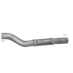 Труба середня Mercedes 709 D (69.17 Polmostrow, алюмінійована сталь)