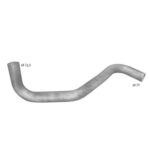 Труба середня Mercedes 1222 (69.35 Polmostrow, алюмінійована сталь)