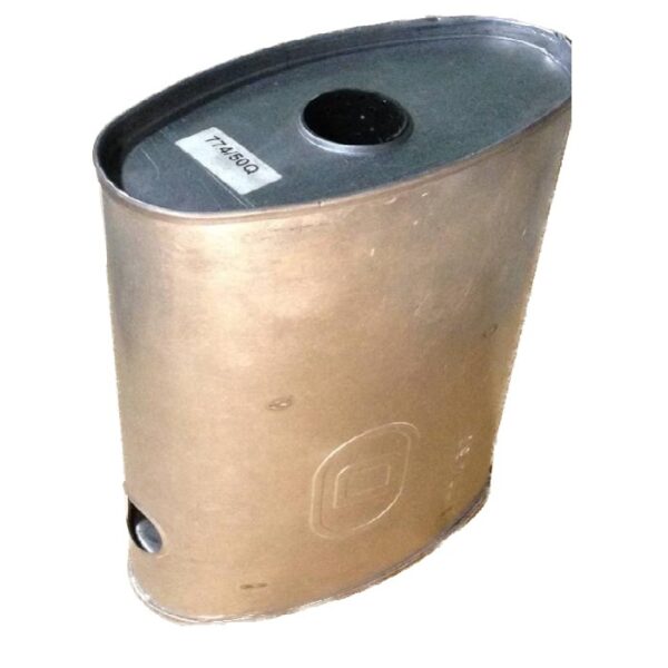 Глушитель универсальный плоский D.774/50 боковой выход (Demi Motors)