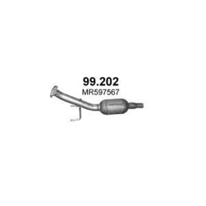 Катализатор Mitsubishi Colt 1.1i/1.3i/1.5i (Polmostrow 99.202)